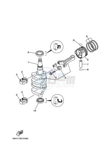 F20BMHL drawing CRANKSHAFT--PISTON