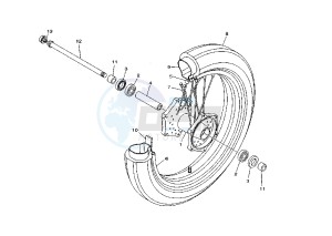 XVS A DRAG STAR CLASSIC 1100 drawing FRONT WHEEL