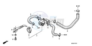 CBR600RR9 France - (F / CMF MME SPC) drawing AIR INJECTION CONTROL VALVE