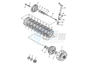 YZ F 450 drawing CLUTCH