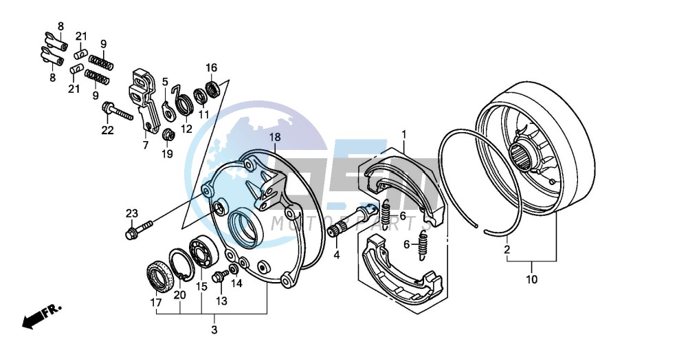 REAR BRAKE DRUM