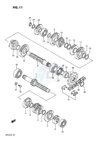 RM125 (E2) drawing TRANSMISSION