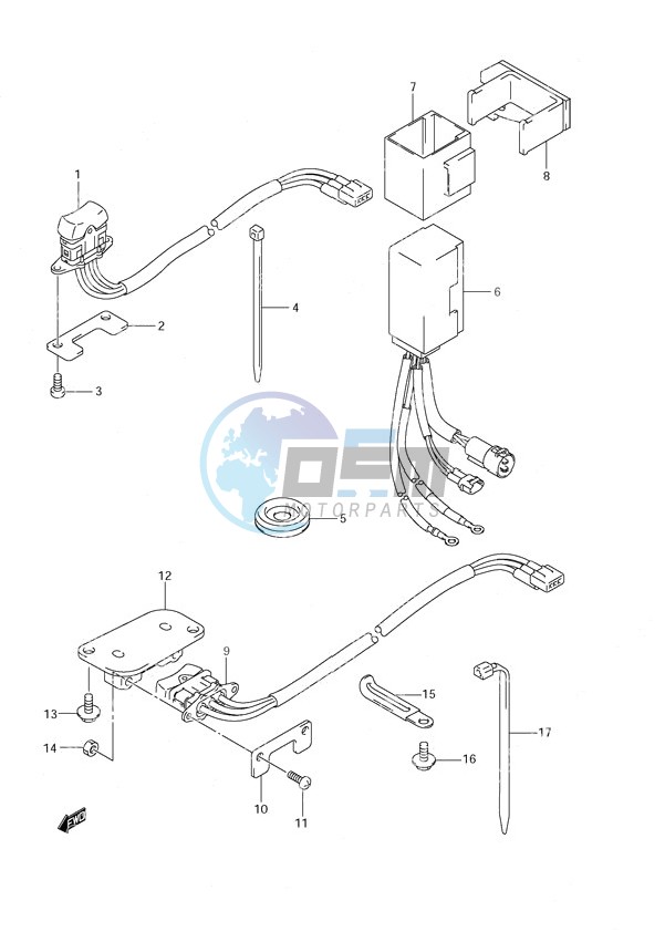 PTT Switch Power Tilt/Tiller Handle