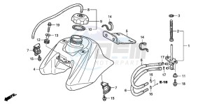 TRX90 SPORTRAX90 drawing FUEL TANK (TRX906/EX7)