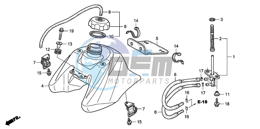 FUEL TANK (TRX906/EX7)