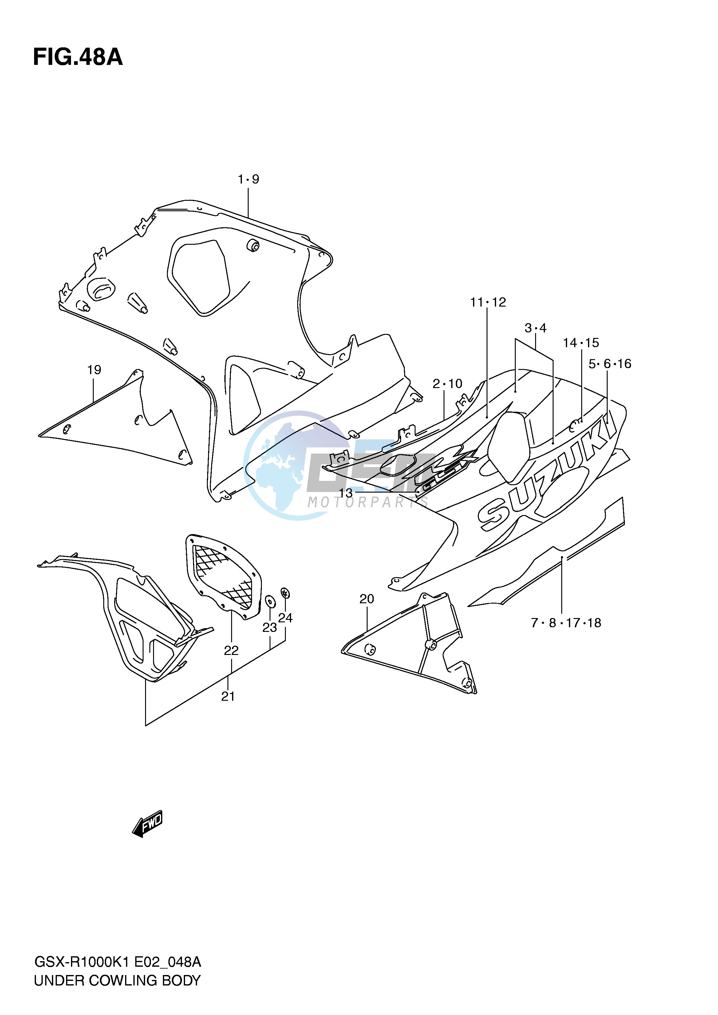 UNDER COWLING (GSX-R1000K2)