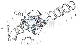 X9 250 Evolution drawing Carburettor