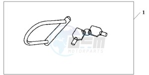 SH1259 ED / 2ED drawing U-LOCK (TYPE M)