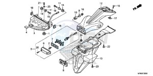 CB1000RD CB1000R UK - (E) drawing TAILLIGHT