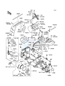 KVF650_4X4 KVF650FDF EU GB drawing Frame Fittings