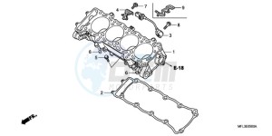 CBR1000RR9 France - (F / MK) drawing CYLINDER