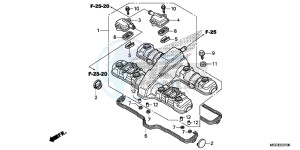 CB1100AE CB1100 ABS UK - (E) drawing CYLINDER HEAD COVER