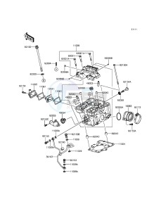 Z250SL BR250EFS XX (EU ME A(FRICA) drawing Cylinder Head