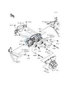 NINJA ZX-6R ZX600RFF FR GB XX (EU ME A(FRICA) drawing Headlight(s)