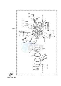 EF3000ISE GASOLINE I 177 (7CHS 7CHS) drawing CARBURETOR