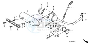 FES125AB S Wing E drawing EXHAUST MUFFLER