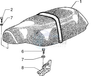 Typhoon 50 XR drawing Saddle