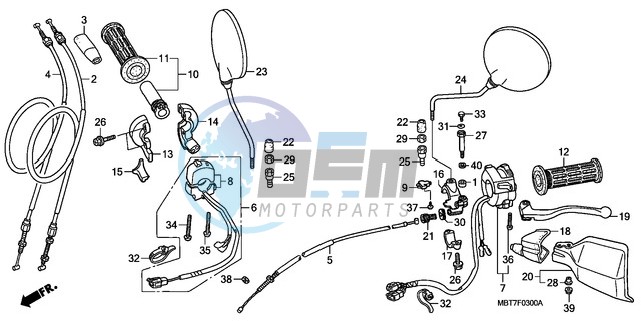 HANDLE LEVER/SWITCH/CABLE