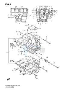 GSX650F (E3-E28) Katana drawing CRANKCASE