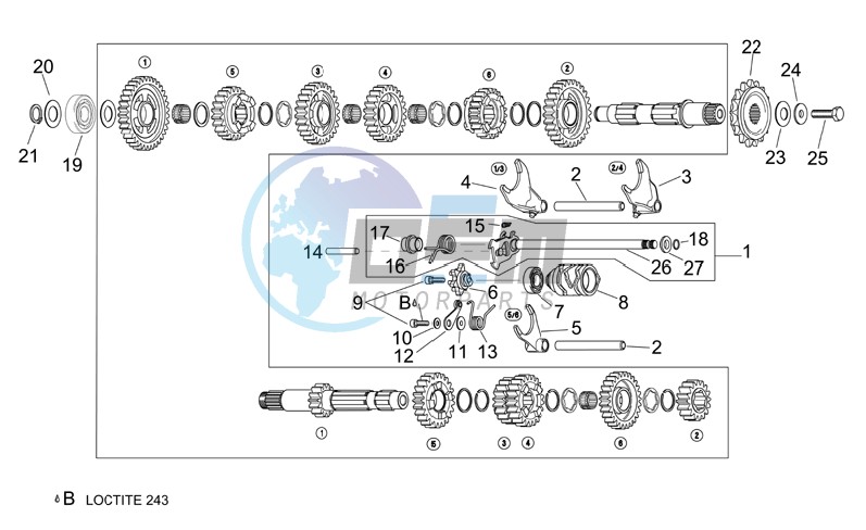 Gear box selector