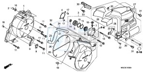 VFR1200FD VFR1200F UK - (E) drawing A.C. GENERATOR COVER