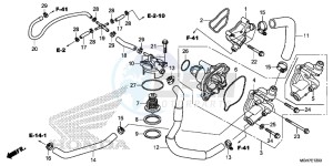 VFR1200XDF CrossTourer - VFR1200X Dual Clutch 2ED - (2ED) drawing WATER PUMP