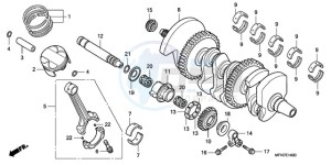 CB1000R9 Australia - (U) drawing CRANKSHAFT/PISTON