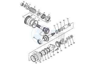 XVS DRAG STAR 1100 drawing MIDDLE DRIVE GEAR