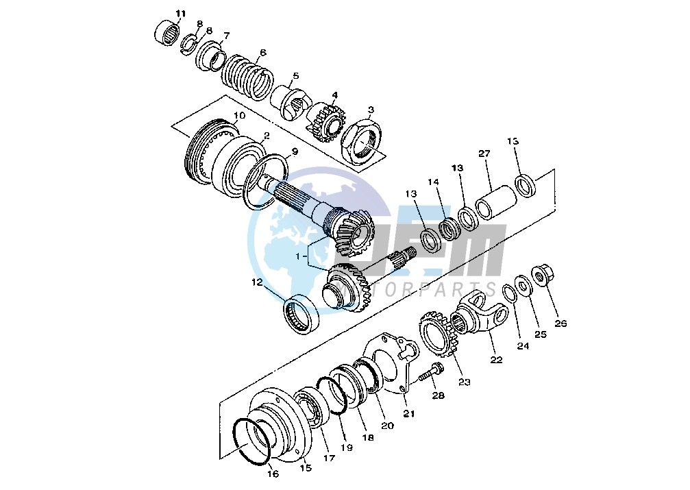 MIDDLE DRIVE GEAR