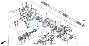 TRX350TE RANCHER ES drawing FINAL DRIVEN GEAR