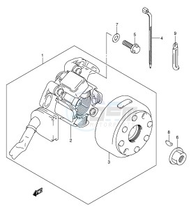 RM250 (E3-E28) drawing MAGNETO (MODEL K5 K6)