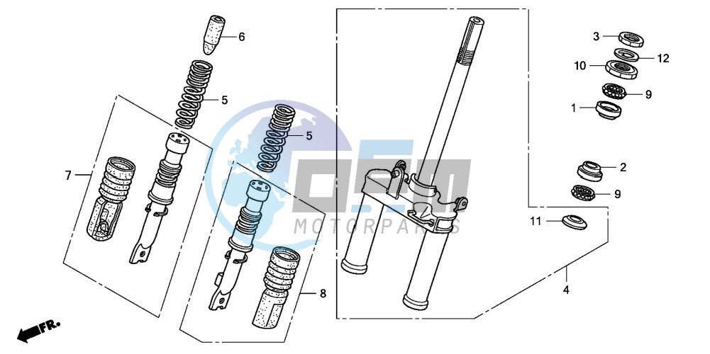 FRONT FORK/STEERING STEM