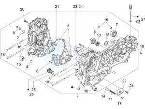 X7 250 ie Euro 3 drawing Crankcase