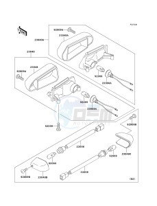 AN 110 D (D2-D3) drawing TURN SIGNALS