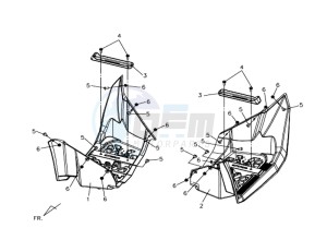 QUAD LANDER 300SL drawing FOOTREST L / R