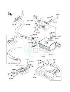 ER 650 A [ER-6N (EUROPEAN] (A6S-A8F) A6S drawing MUFFLER-- S- -