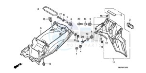 CBF600NA9 UK - (E / ABS MKH) drawing REAR FENDER