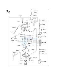 KX 85 A [KX85 MONSTER ENERGY] (A6F - A9FA) A7F drawing CARBURETOR