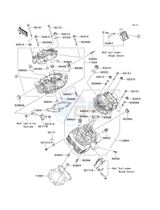 VN 1600 A [VULCAN 1600 CLASSIC] (A6F-A8FA) A8FA drawing CYLINDER HEAD