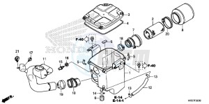 TRX420FM2G TRX420 ED drawing AIR CLEANER