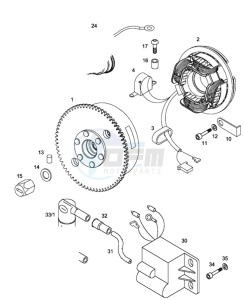 SPRINT_SPORT_30_L1 50 L1 drawing Magneto assembly-electric starter