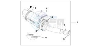 CB600FAC drawing TITANIUM SLIPON