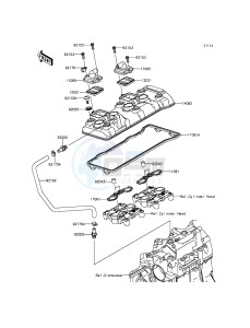 NINJA ZX-6R ZX600RFF FR GB XX (EU ME A(FRICA) drawing Cylinder Head Cover