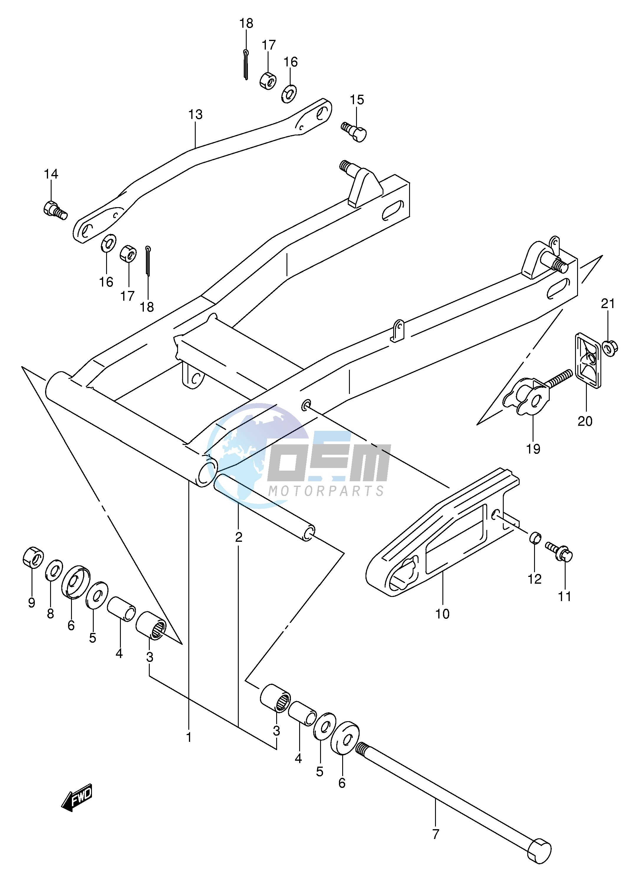 REAR SWINGING ARM