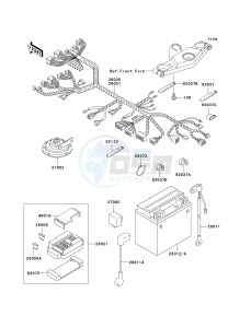 ZX 600E [ZX-6 NINJA ZZR 600] (E10-E13 E13 CAN ONLY) ZZR 600 drawing CHASSIS ELECTRICAL EQUIPMENT