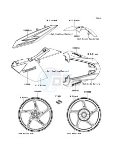 Z1000_ABS ZR1000ECF FR XX (EU ME A(FRICA) drawing Decals(Black)