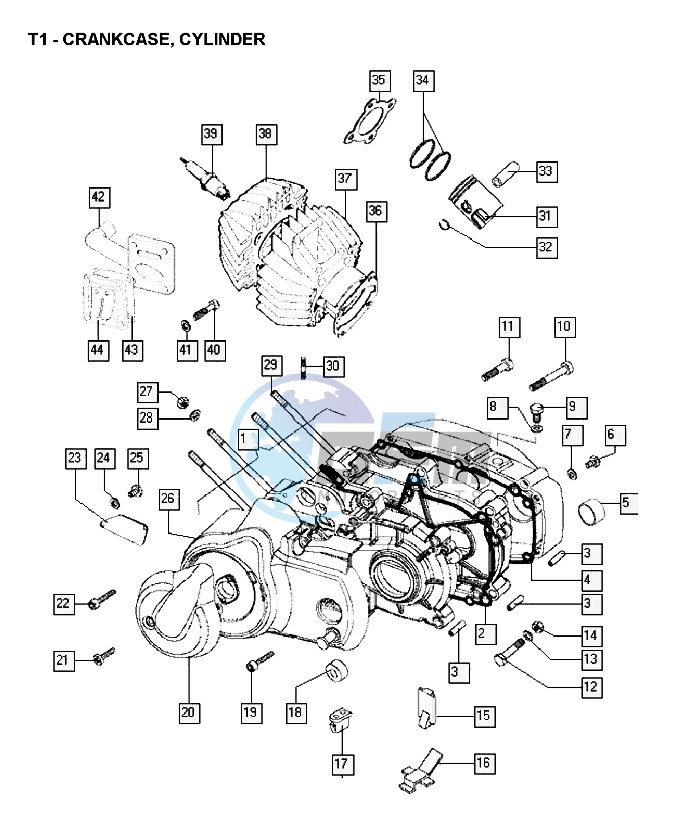 Crankcase- cylinder