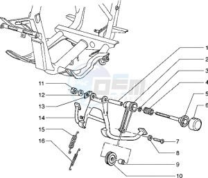 Hexagon 125 EXS1T 125cc drawing Electric stand