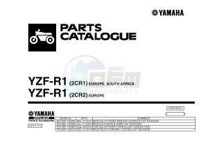 YZF-R1 998 R1 (2CR1 2CR2) drawing .1-Front-Page