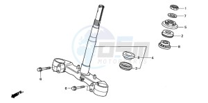 FJS600A SILVER WING drawing STEERING STEM